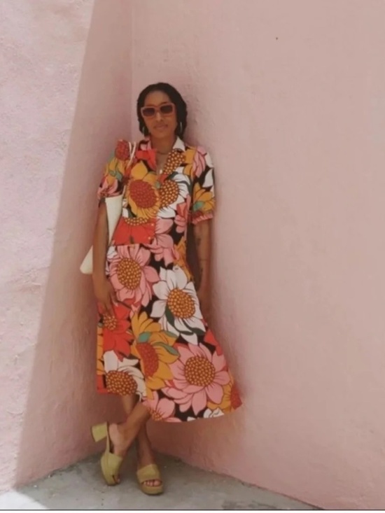 FARM Rio Dresses & Skirts - Farm Rio Women’s Colorful Sunflowers Midi Dress